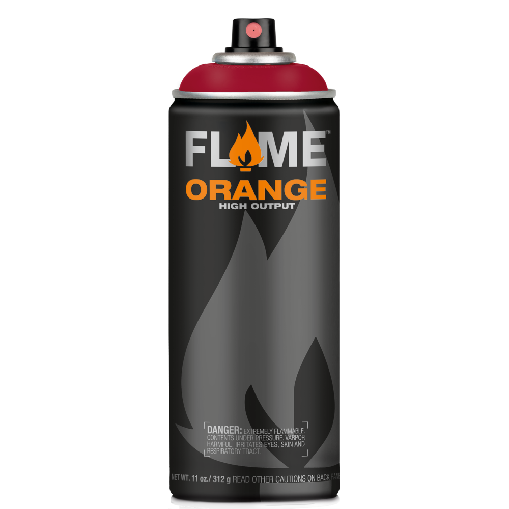 Flame Orange acrylic spray paint - Molotow - 313, Cherry Dark, 400 ml