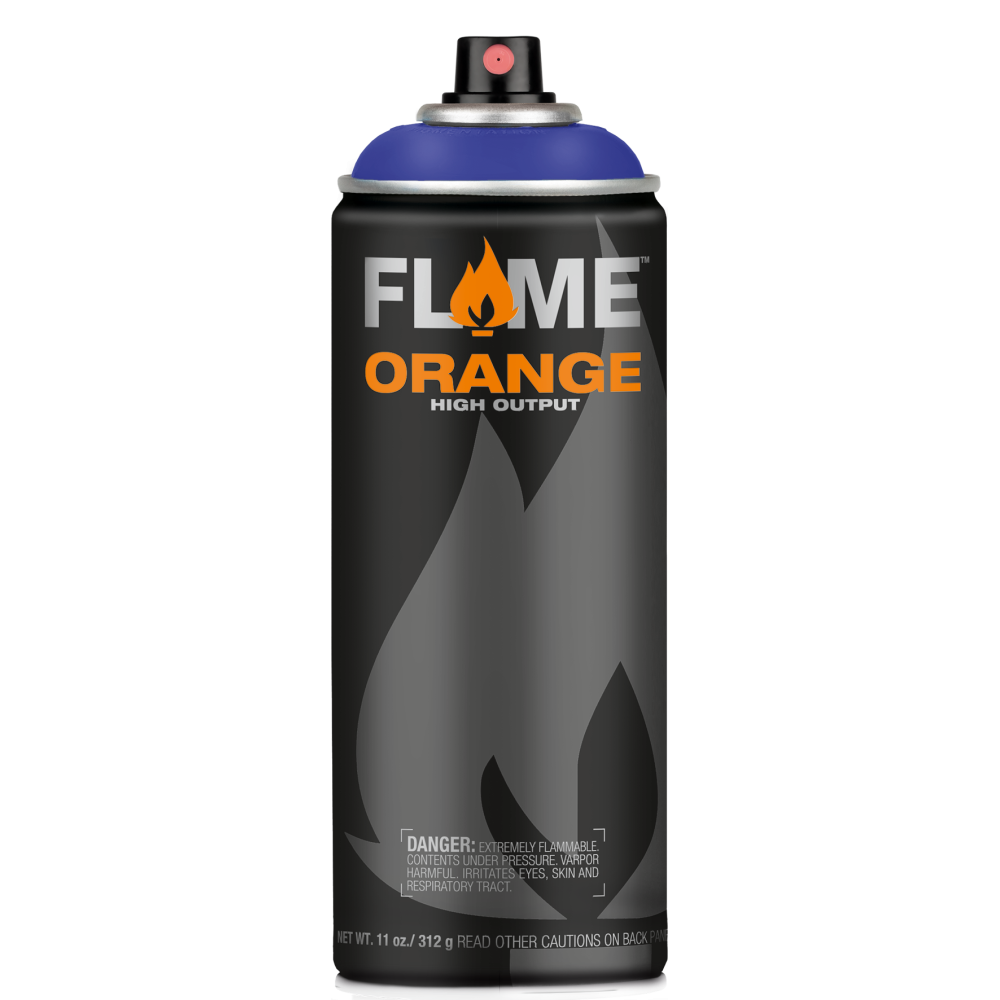 Flame Orange acrylic spray paint - Molotow - 426, Cosmos Blue, 400 ml