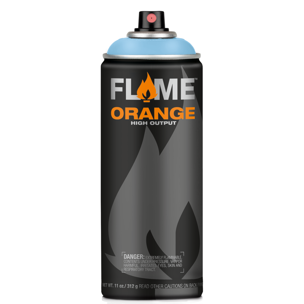 Farba akrylowa w sprayu Flame Orange - Molotow - 504, Light Blue Light, 400 ml