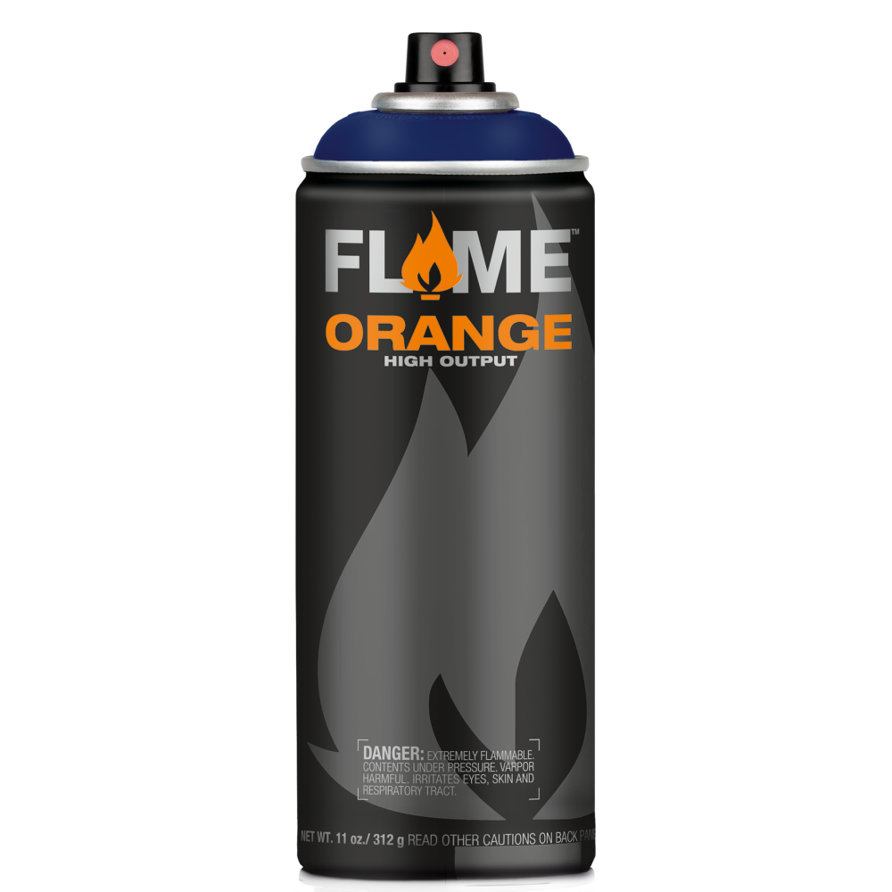 Flame Orange acrylic spray paint - Molotow - 515, Ultramarine Blue, 400 ml