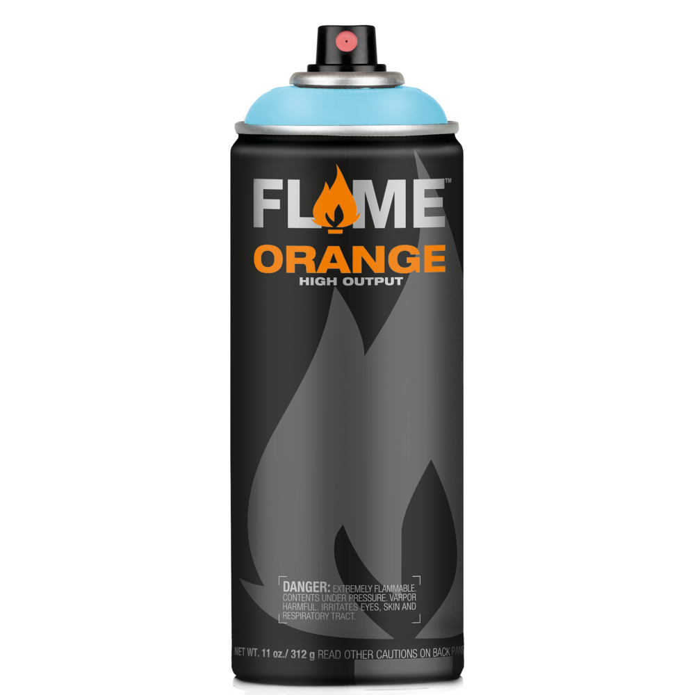 Farba akrylowa w sprayu Flame Orange - Molotow - 614, Aqua Pastel, 400 ml