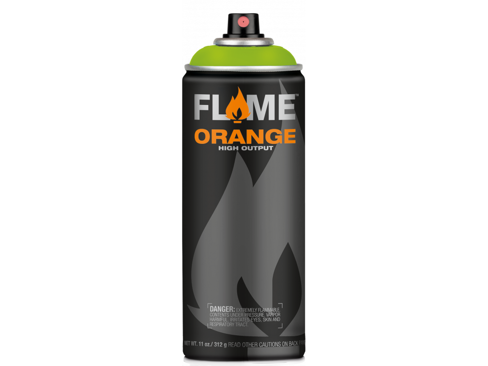 Farba akrylowa w sprayu Flame Orange - Molotow - 627, Crazy Grass, 400 ml