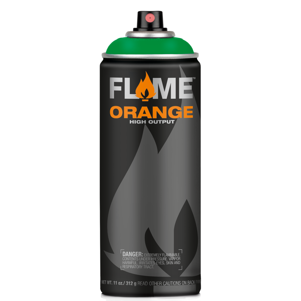 Farba akrylowa w sprayu Flame Orange - Molotow - 629, Juice Green, 400 ml