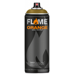 Flame Orange acrylic spray paint - Molotow - 633, Khaki Green, 400 ml