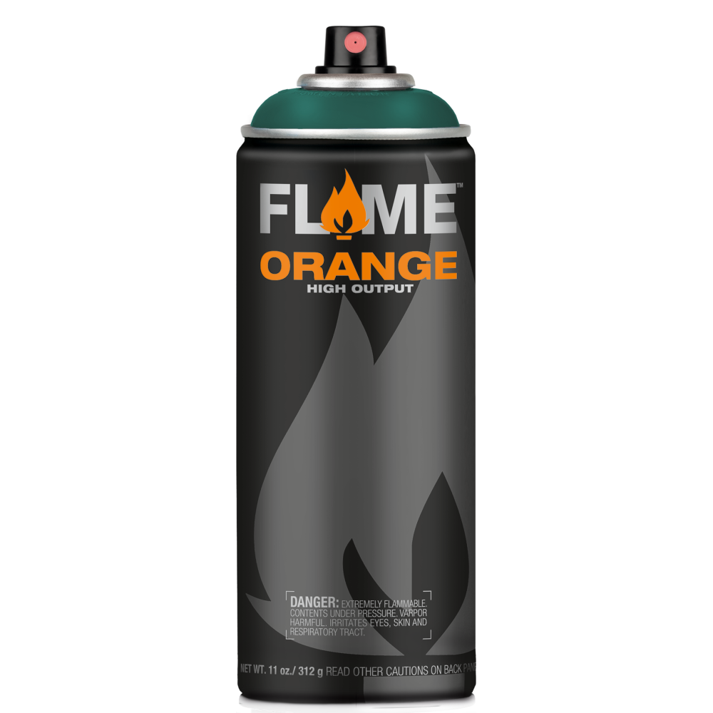 Flame Orange acrylic spray paint - Molotow - 636, Fir Green, 400 ml
