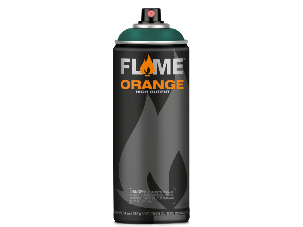 Farba akrylowa w sprayu Flame Orange - Molotow - 636, Fir Green, 400 ml