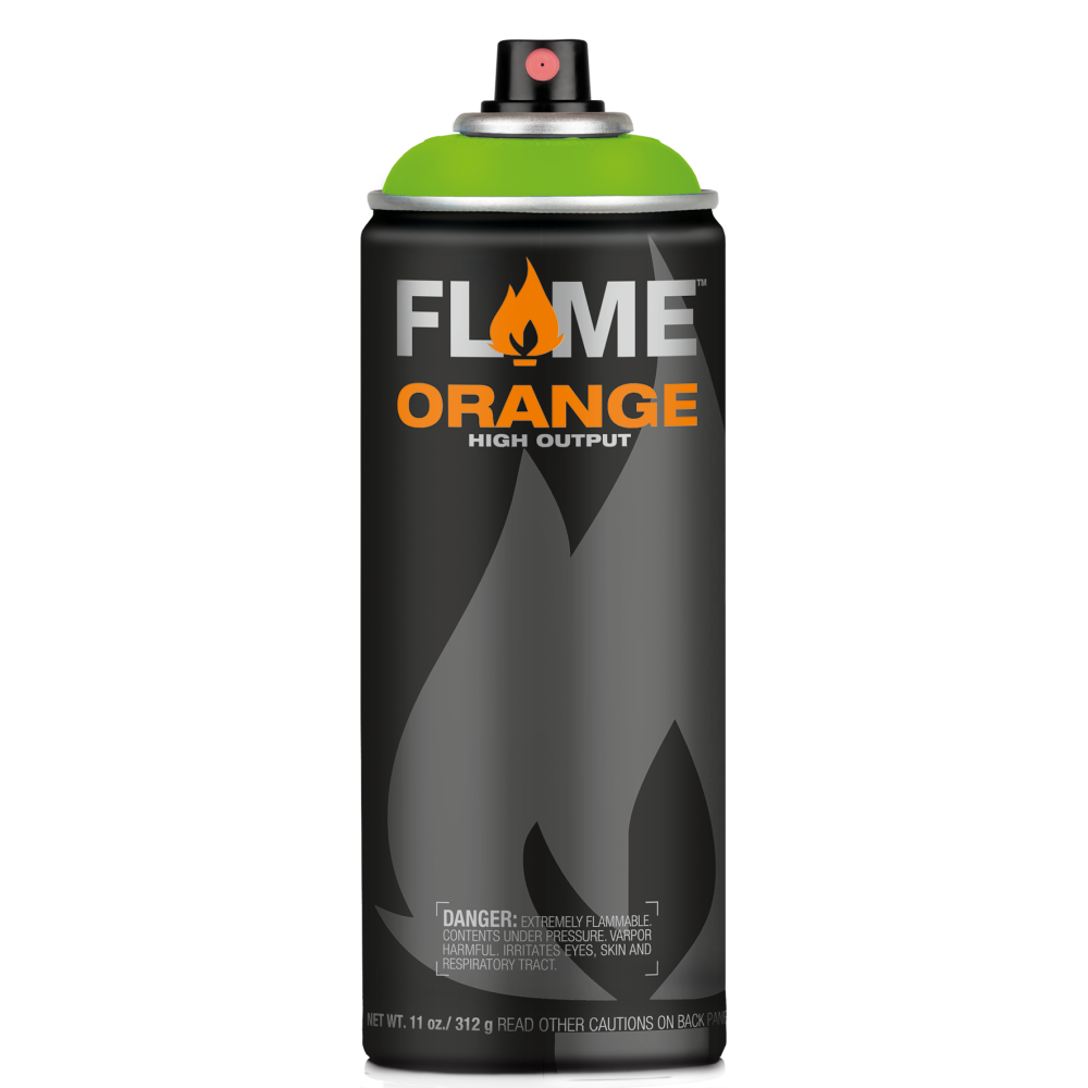 Farba akrylowa w sprayu Flame Orange - Molotow - 642, Kiwi, 400 ml