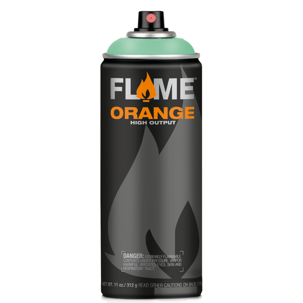 Farba akrylowa w sprayu Flame Orange - Molotow - 664, Menthol Light, 400 ml