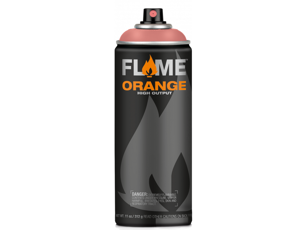 Farba akrylowa w sprayu Flame Orange - Molotow - 697, Cocoa Light, 400 ml