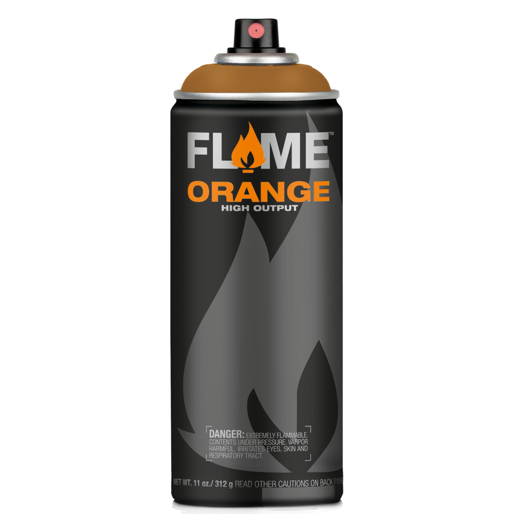 Farba akrylowa w sprayu Flame Orange - Molotow - 706, Ocher, 400 ml
