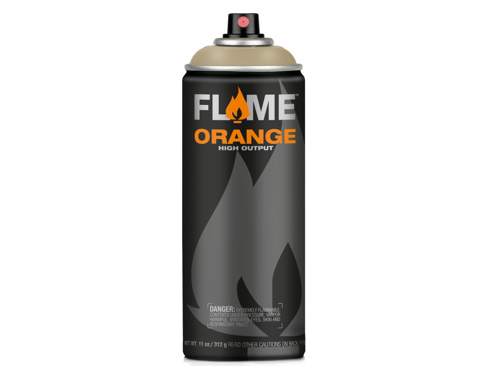 Flame Orange acrylic spray paint - Molotow - 732, Grey Beige Light, 400 ml