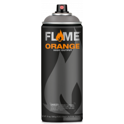 Flame Orange acrylic spray paint - Molotow - 840, Dark Grey Neutral, 400 ml