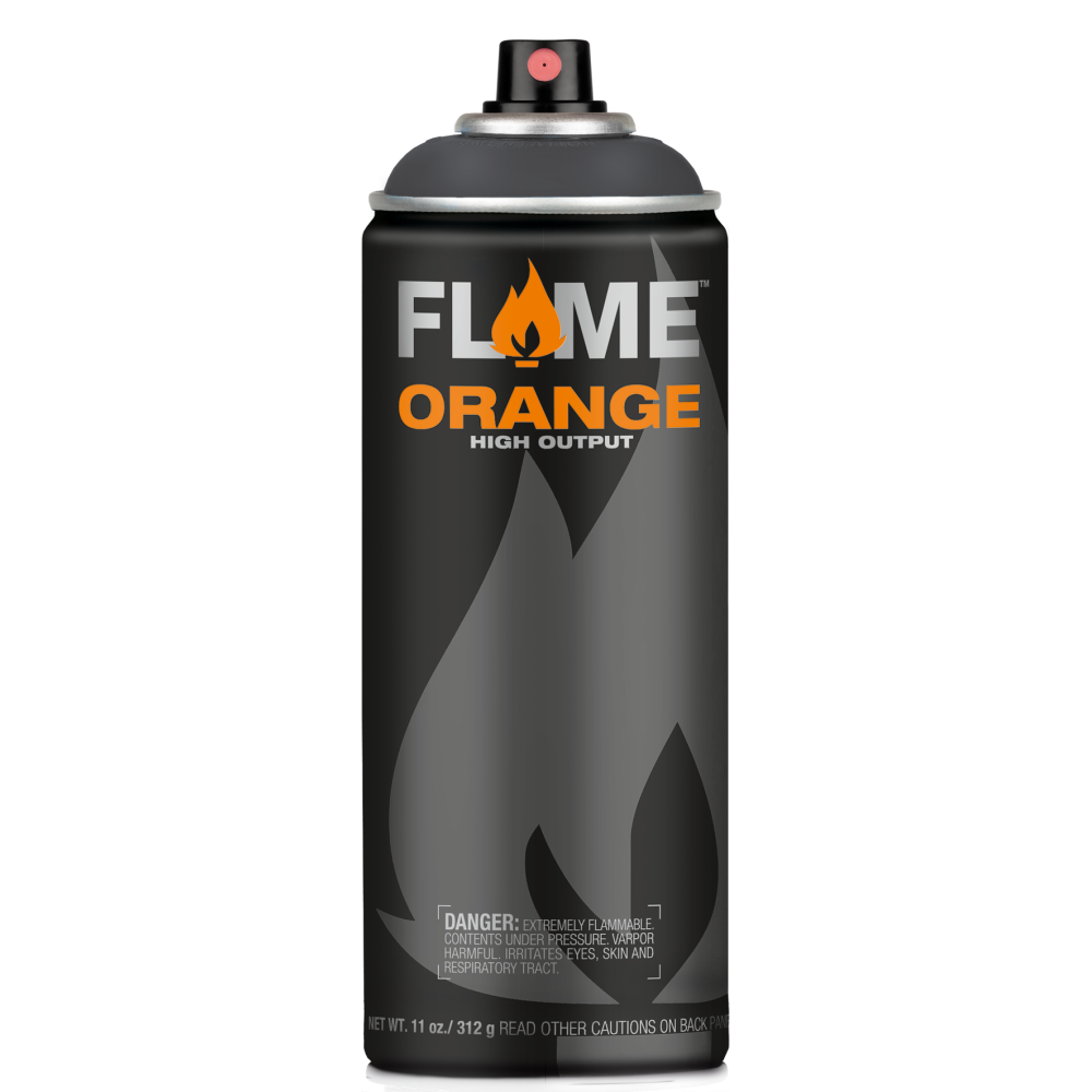 Farba akrylowa w sprayu Flame Orange - Molotow - 844, Anthracite Grey, 400 ml