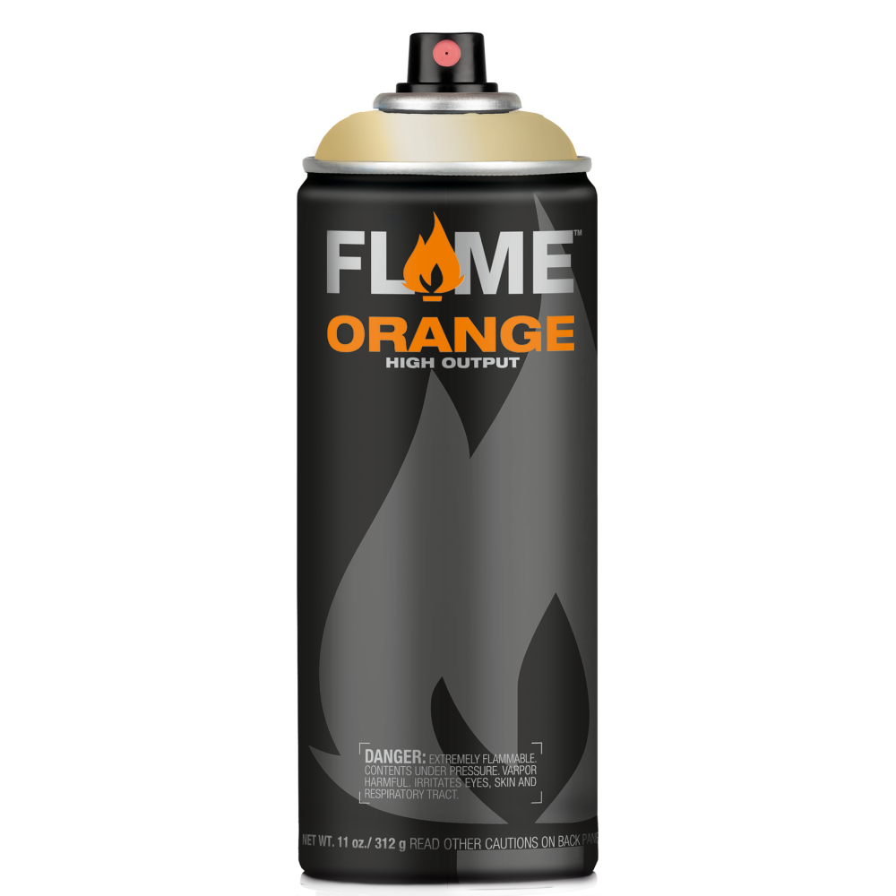 Farba akrylowa w sprayu Flame Orange - Molotow - 906, Gold, 400 ml