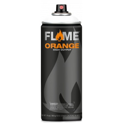 Flame Orange acrylic spray paint - Molotow - 900, Pure White, 400 ml