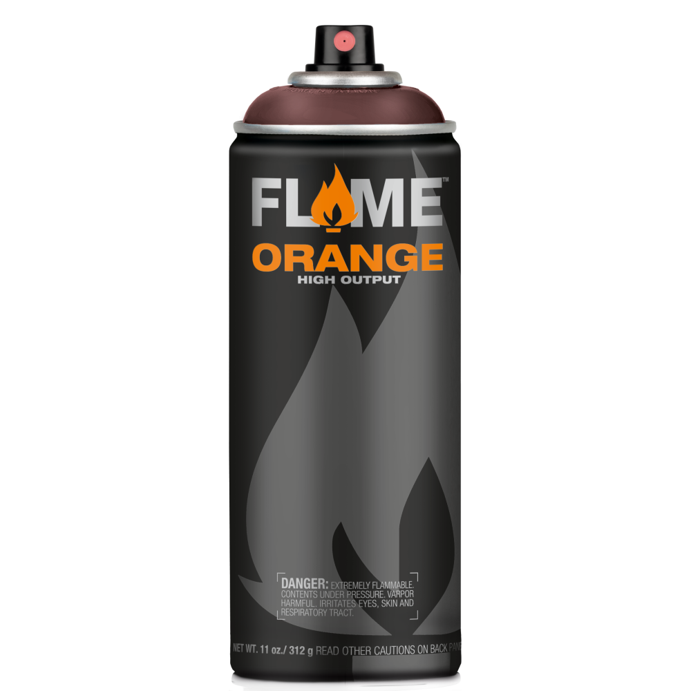 Farba akrylowa w sprayu Flame Orange - Molotow - 323, Aubergine Dark, 400 ml