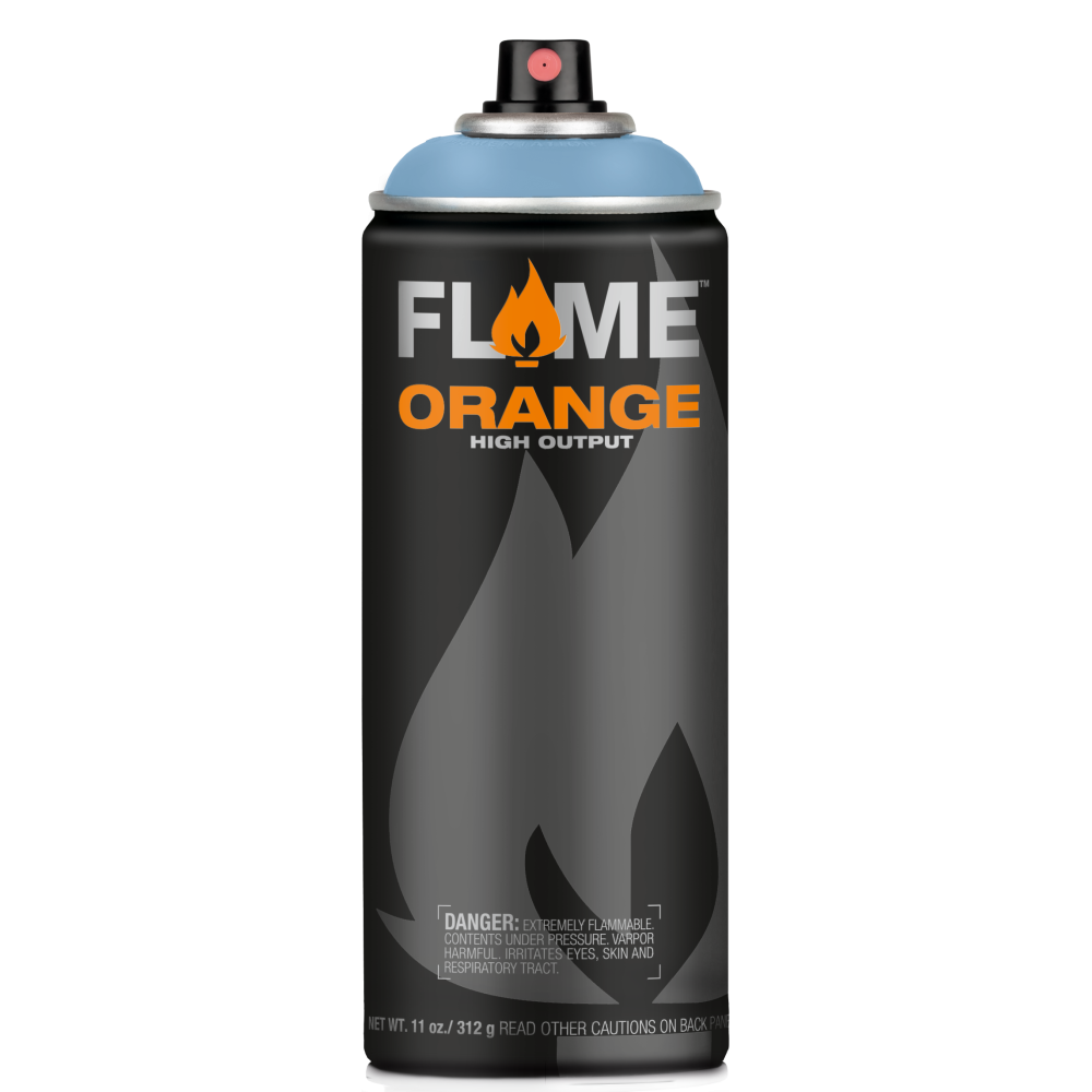 Flame Orange acrylic spray paint - Molotow - 516, Cream Blue Light, 400 ml