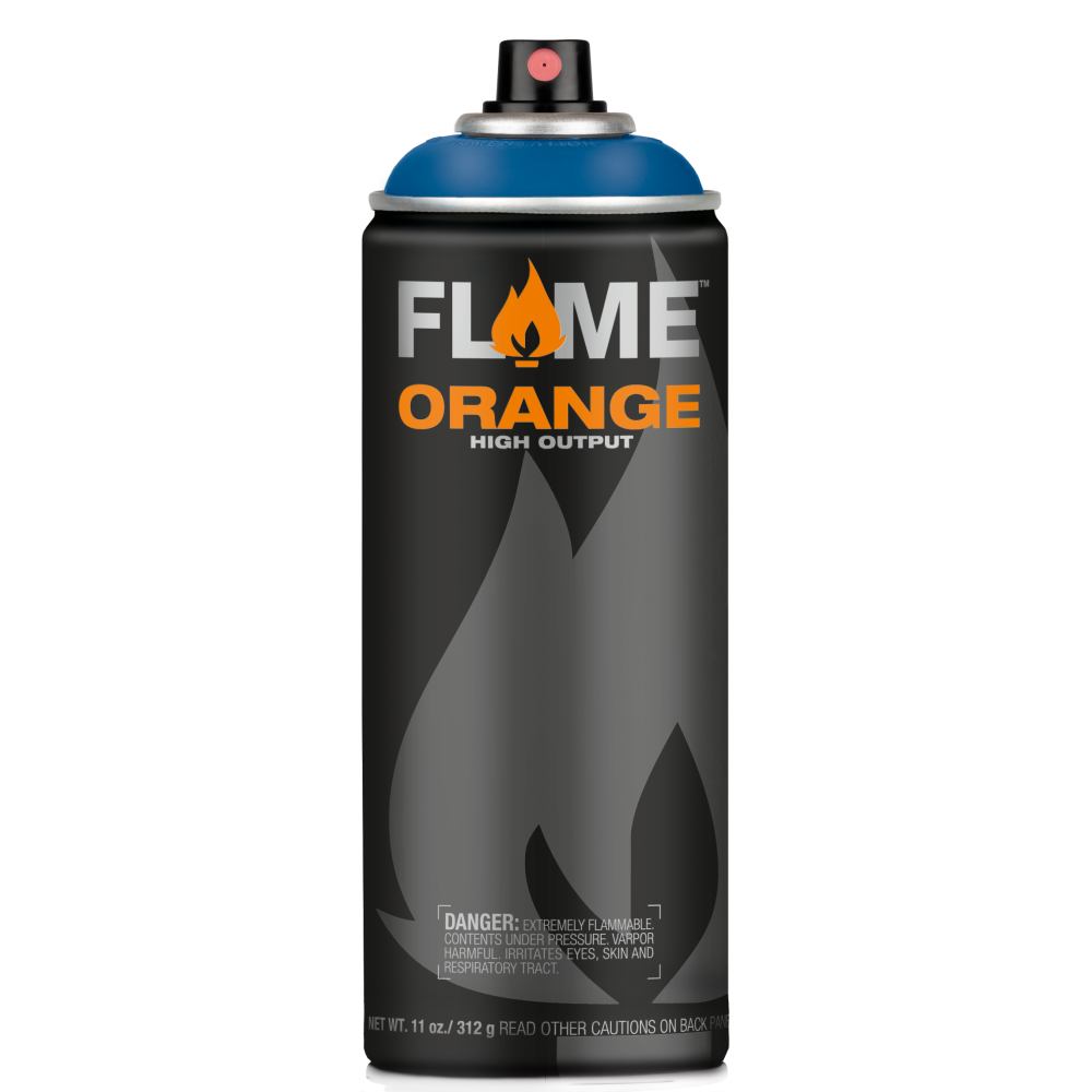 Flame Orange acrylic spray paint - Molotow - 520, Cream Blue Dark, 400 ml