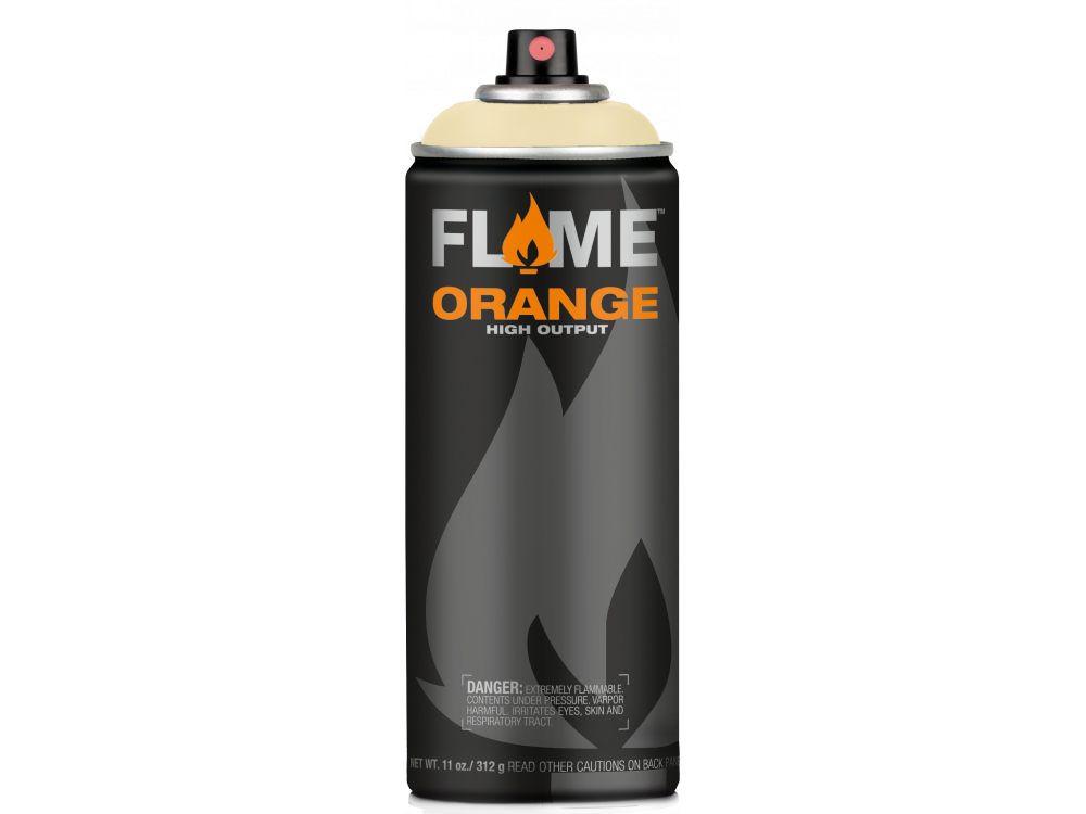 Farba akrylowa w sprayu Flame Orange - Molotow - 702, Ivory Light, 400 ml