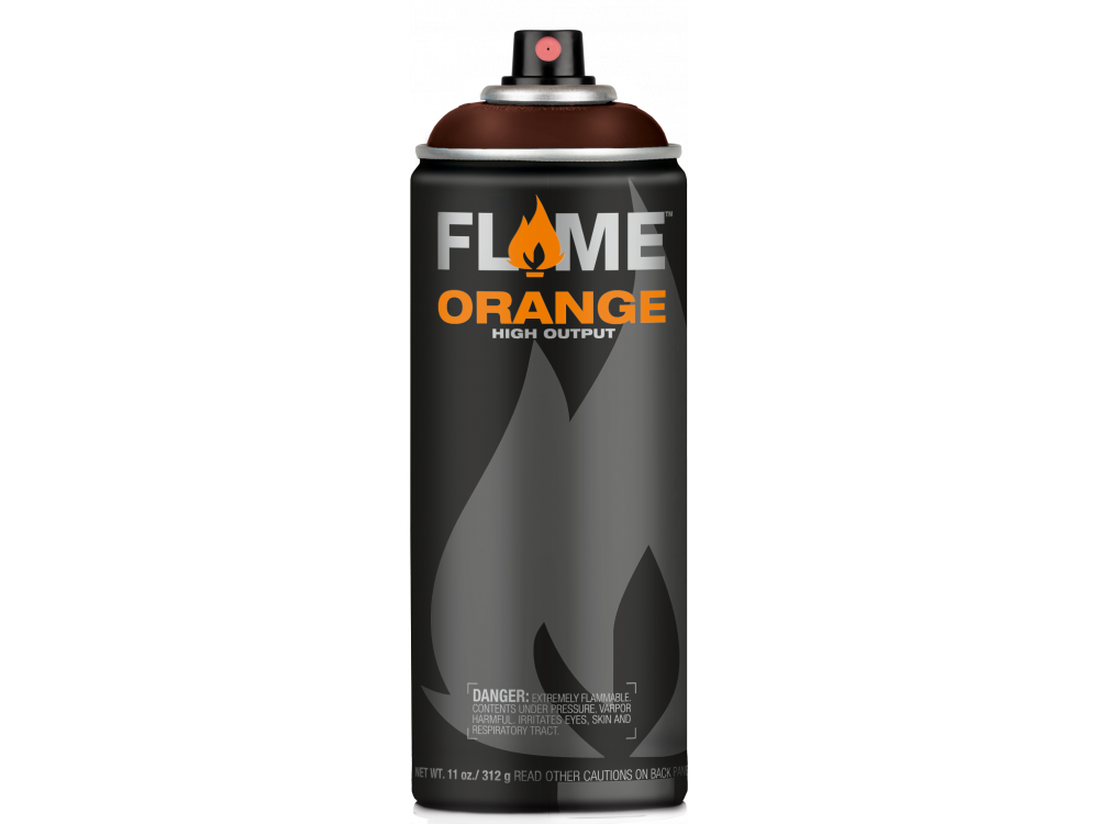 Farba akrylowa w sprayu Flame Orange - Molotow - 710, Chocolate, 400 ml