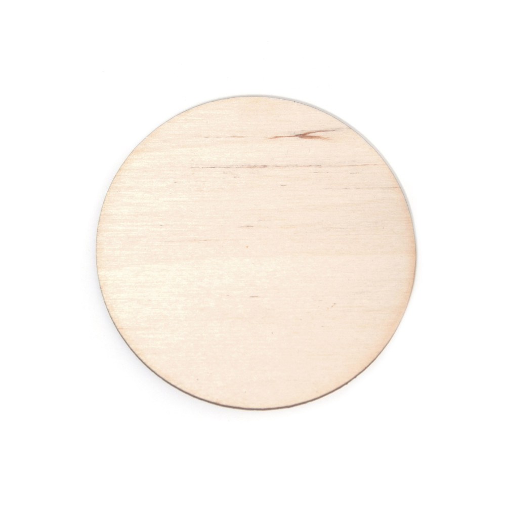 Wooden pad - Simply Crafting - dia. 6 cm