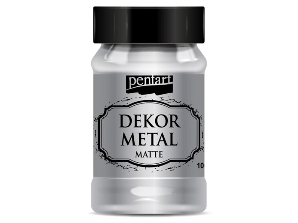 Dekor Metal paint for furniture - Pentart - silver, 100 ml