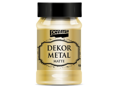 Dekor Metal paint for furniture - Pentart - gold, 100 ml