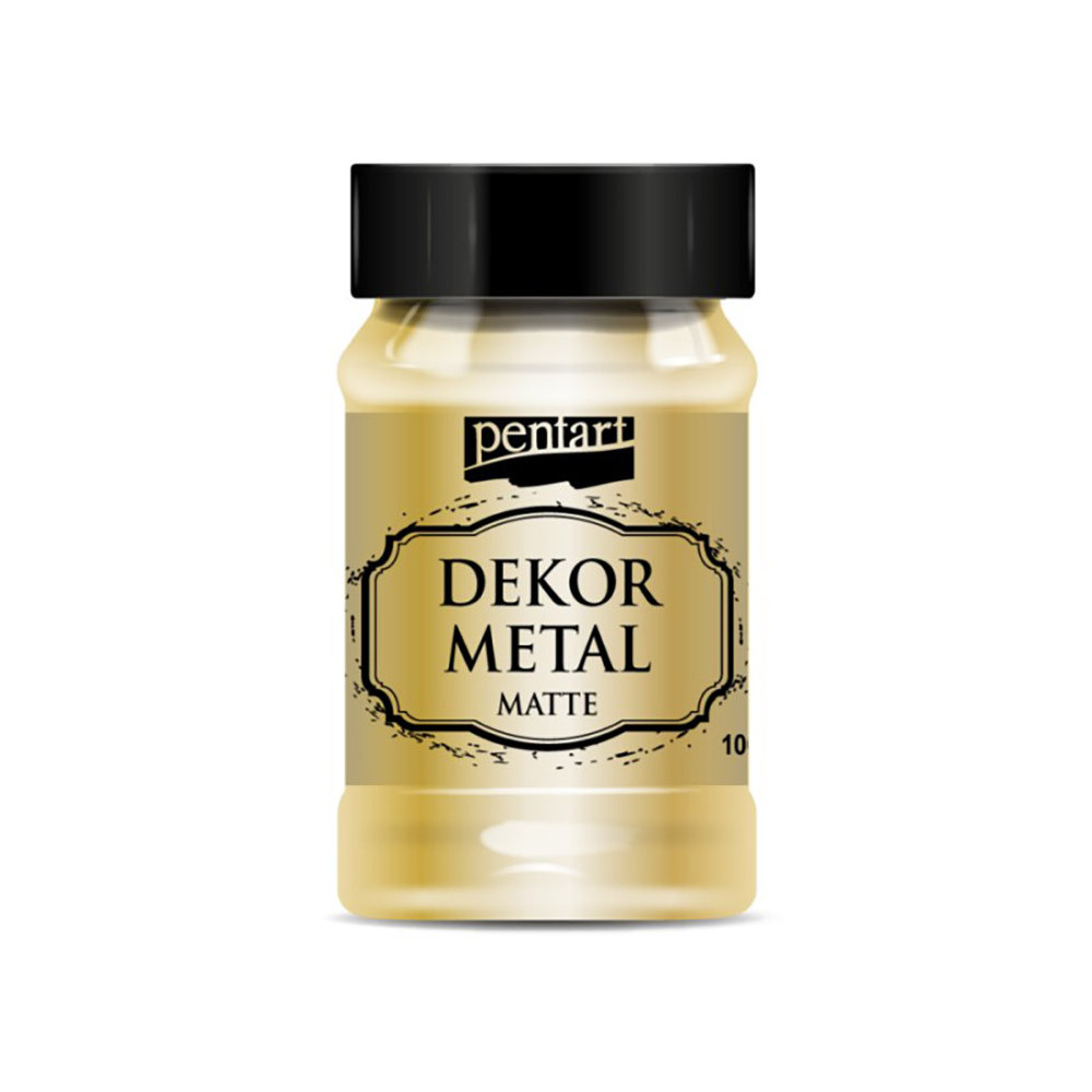 Dekor Metal paint for furniture - Pentart - gold, 100 ml