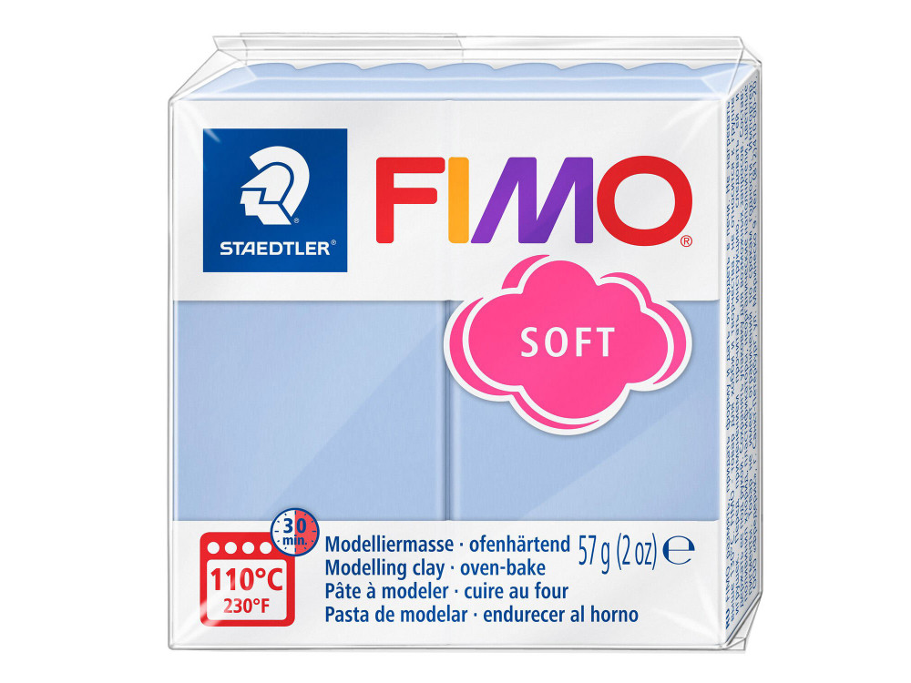 Masa termoutwardzalna Fimo Soft - Staedtler - niebieska bryza, 57 g