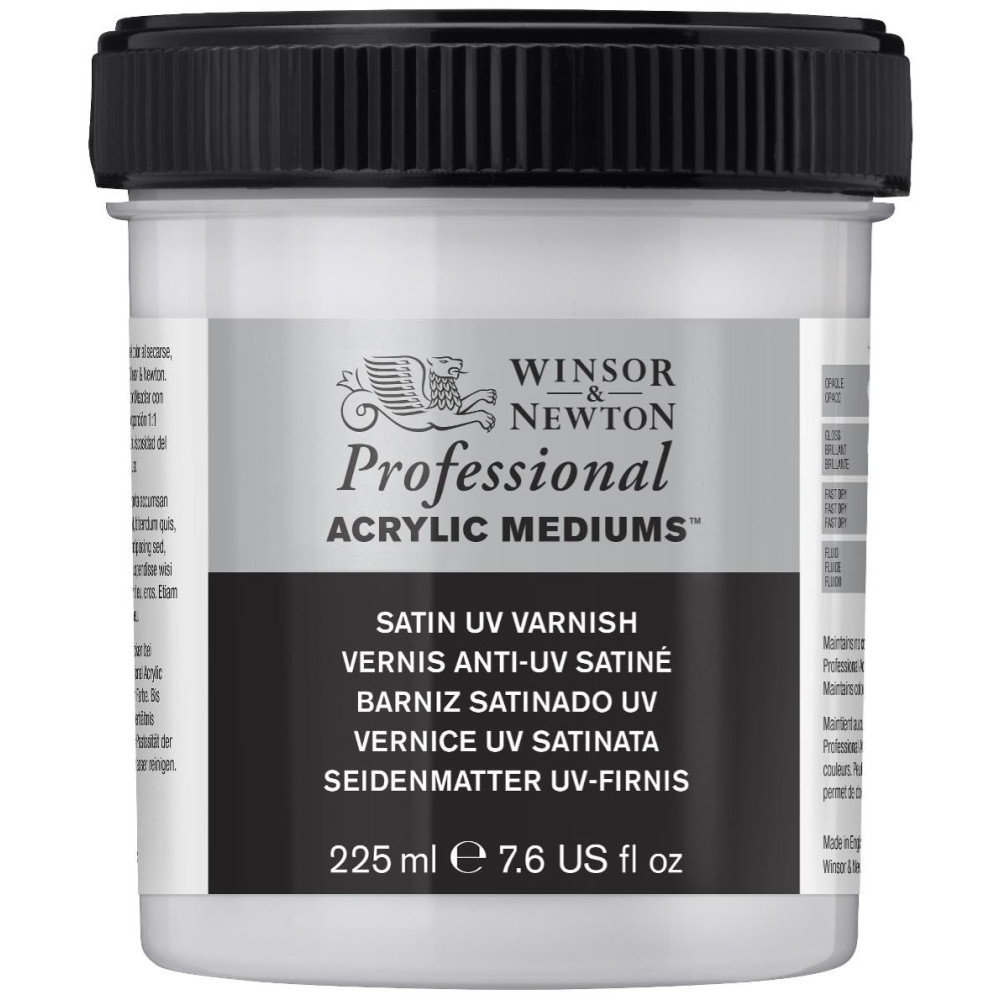 Varnish Satin UV for acrylics - Winsor & Newton - 225 ml