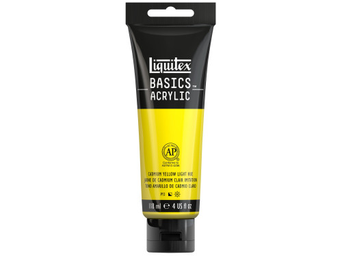 Basics Acrylic paint - Liquitex - 159, Cadmium Yellow Light Hue, 118 ml
