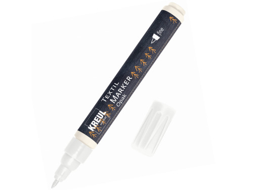 Textil Marker Opak - Kreul - white, 1-2 mm
