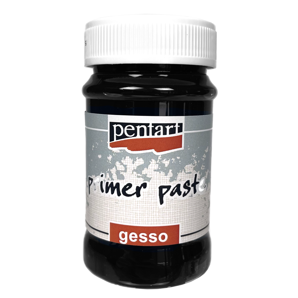 Grunt, podkład Primer Paste Gesso - Pentart - czarny, 100 ml