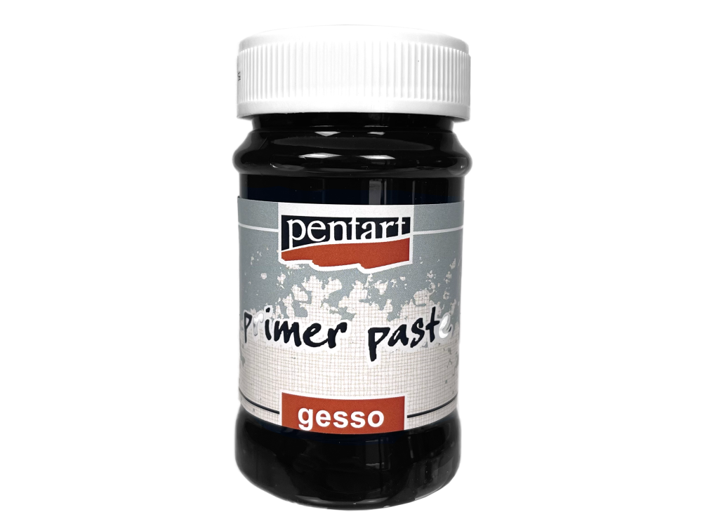 Grunt, podkład Primer Paste Gesso - Pentart - czarny, 100 ml