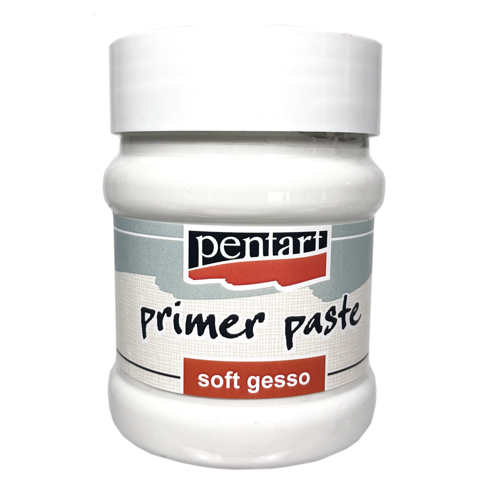 Grunt, podkład Primer Paste Soft Gesso - Pentart - biały, 230 ml