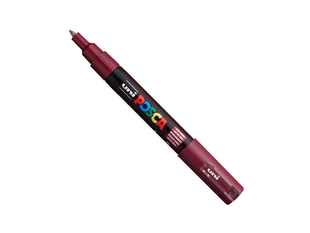 Marker Posca PC-1M - Uni - czerwony, red wine