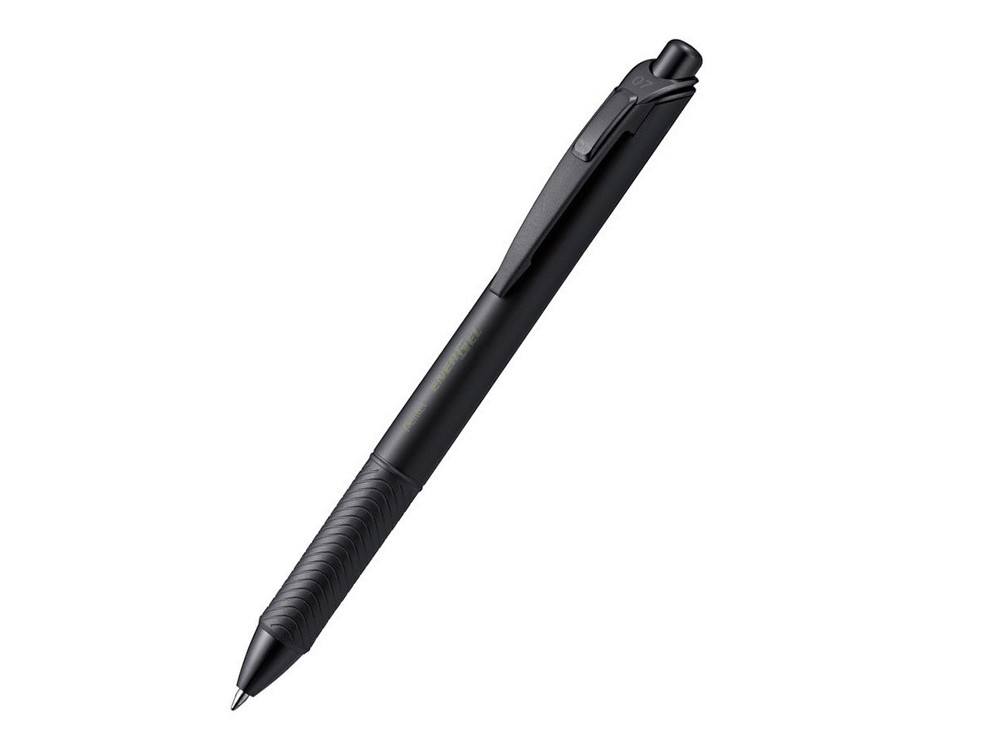 Ballpoint pen EnerGel - Pentel - olive green-black, 0,7 mm