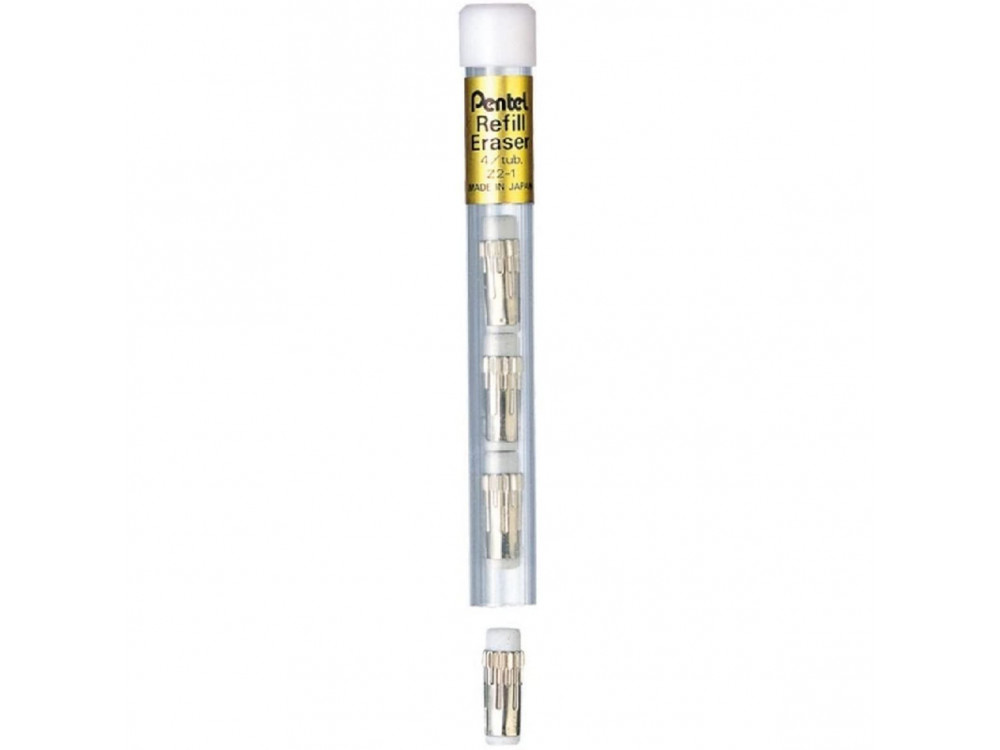 Gumki wymienne do ołówków automatycznych - Pentel - 4 szt.