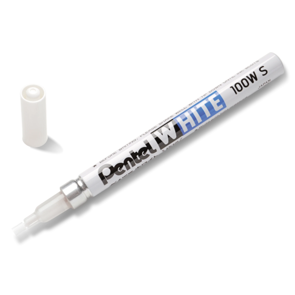 Oil Marker 100WS - Pentel - white, fine tip, 1,97 mm