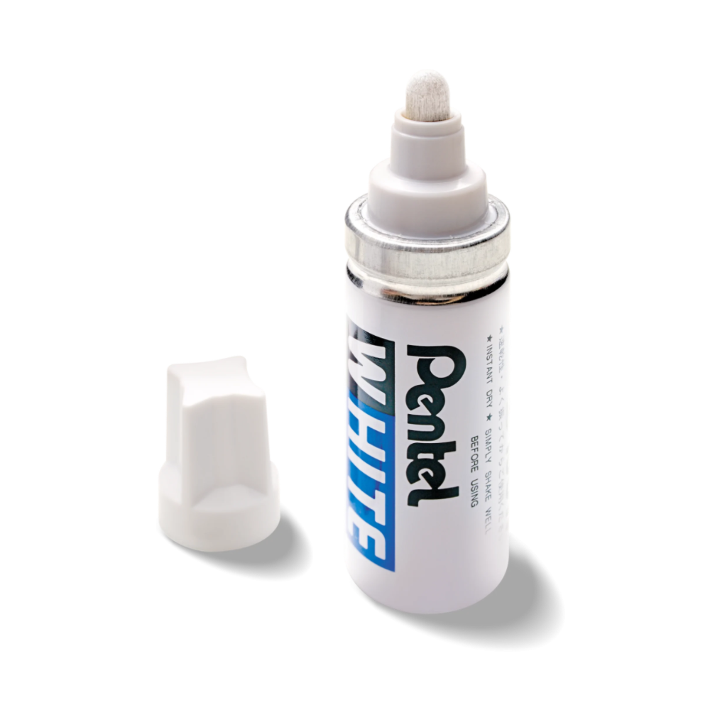 Marker olejowy 100W - Pentel - biały, krótki, 6,5 mm