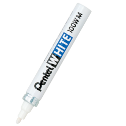 Marker olejowy 100WM - Pentel - biały, 3,9 mm