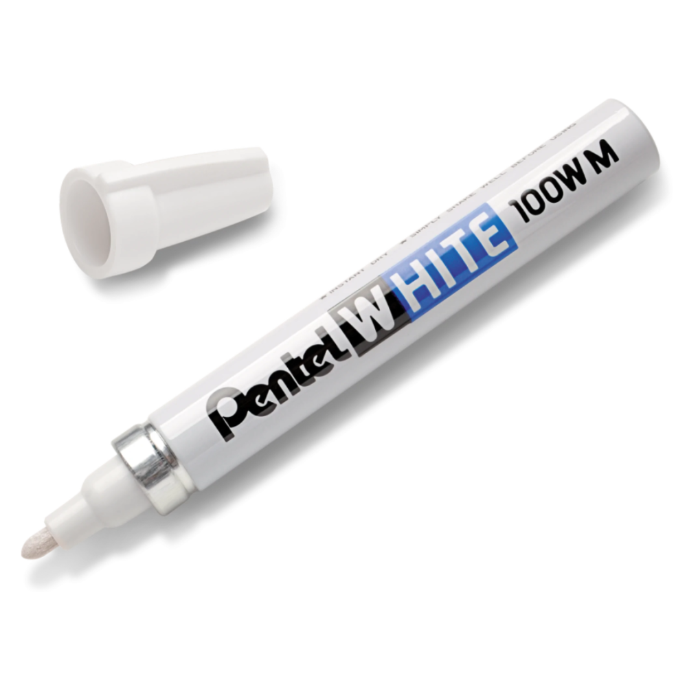 Marker olejowy 100WM - Pentel - biały, 3,9 mm
