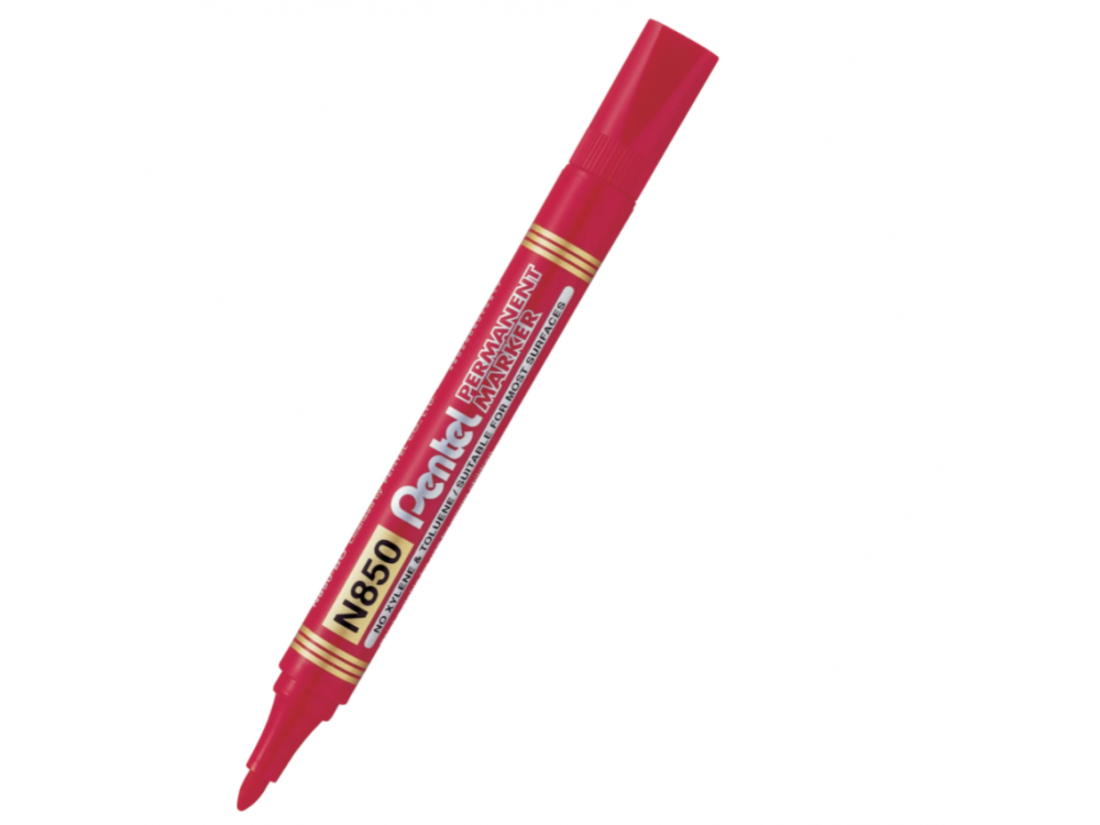 Permanent marker N850 - Pentel - red, 4,5 mm