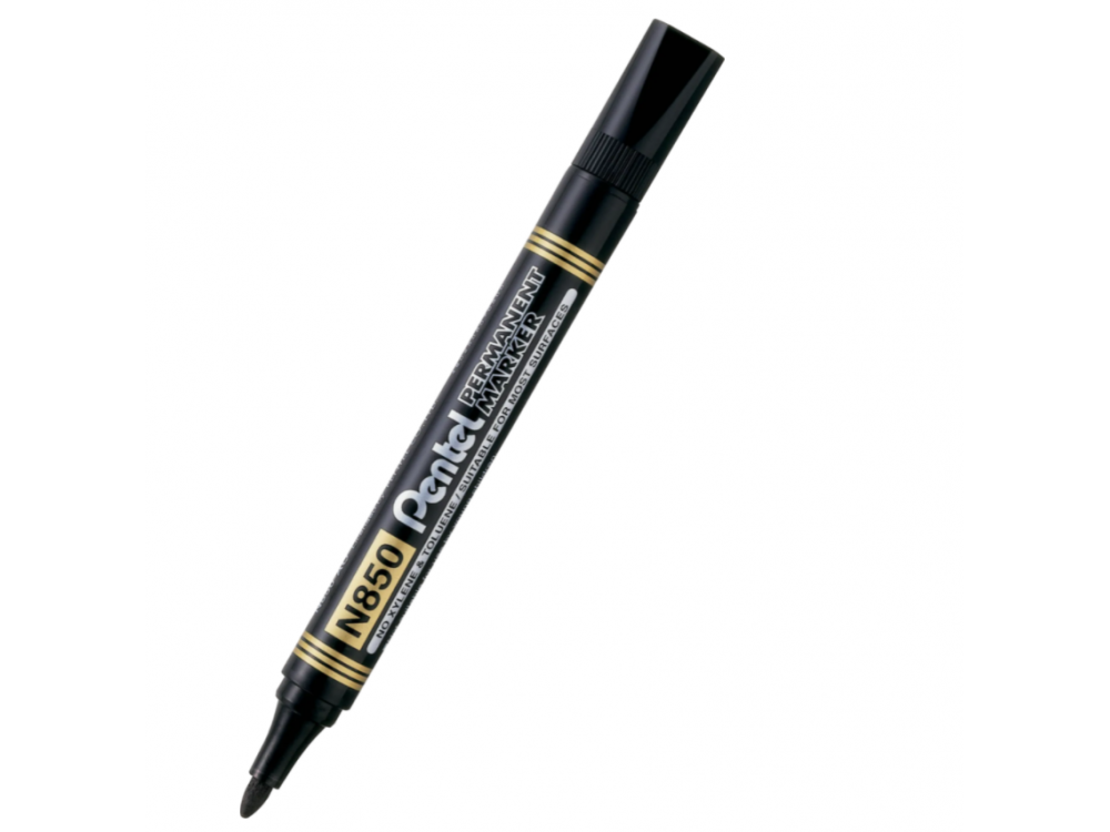 Marker permanentny N850 - Pentel - czarny, 4,5 mm