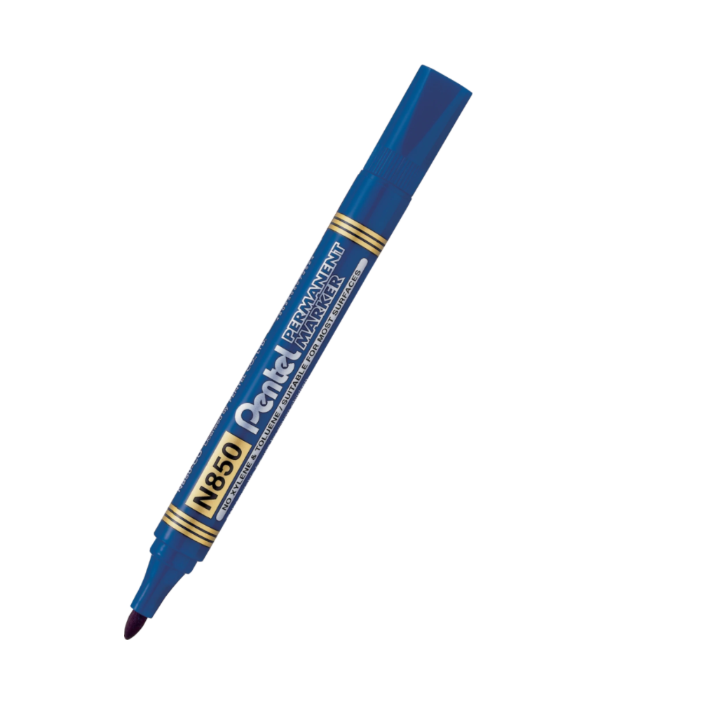 Marker permanentny N850 - Pentel - niebieski, 4,5 mm