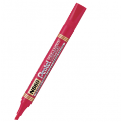 Marker permanentny N860 - Pentel - czerwony, 4,5 mm