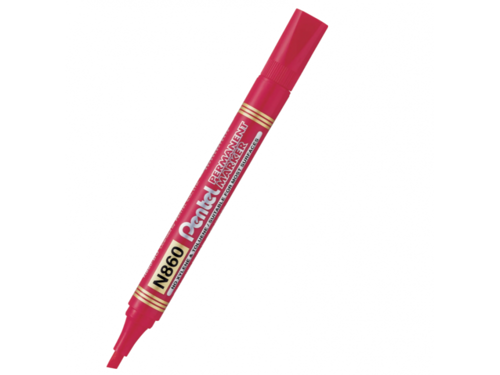 Permanent marker N860 - Pentel - red, 4,5 mm