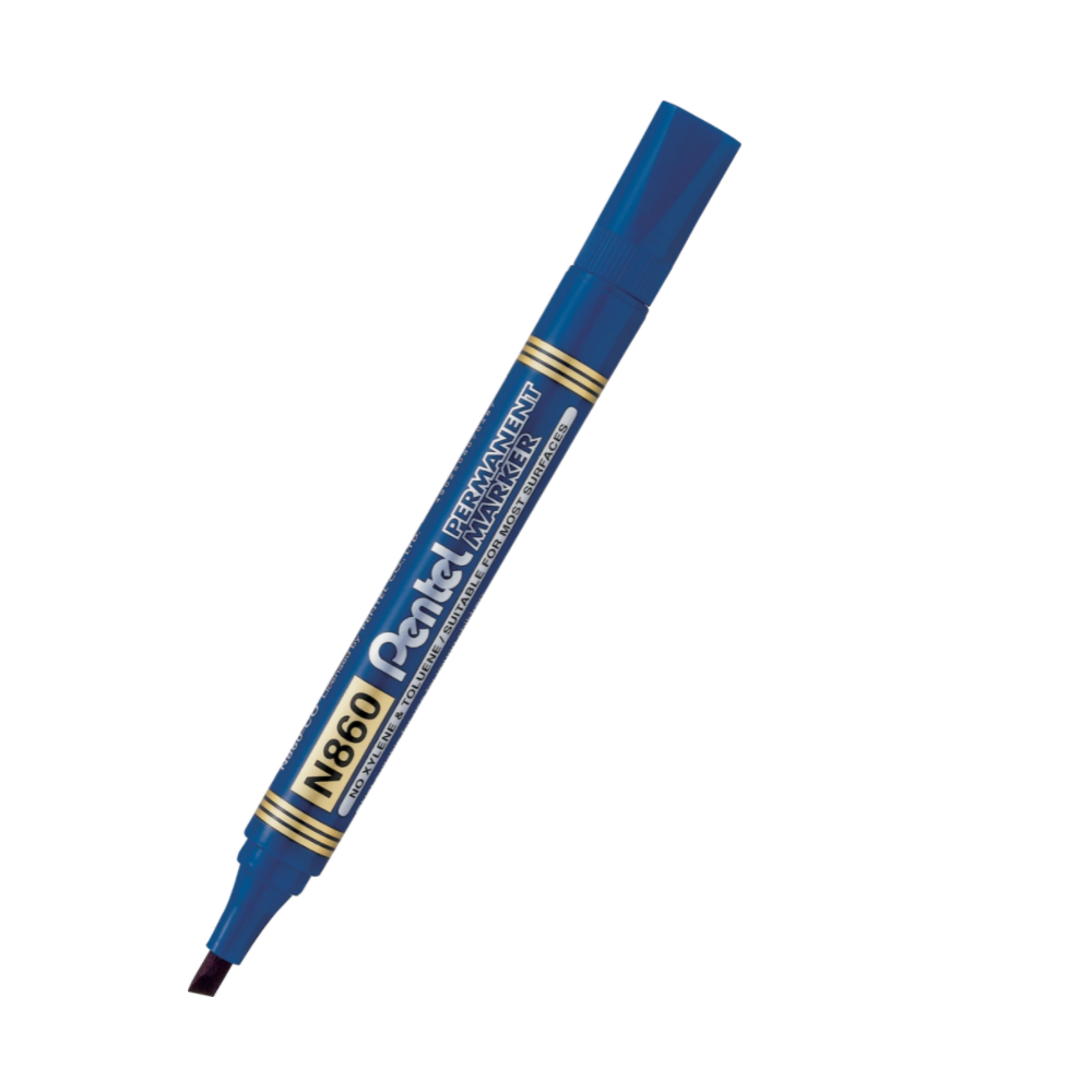 Marker permanentny N860 - Pentel - niebieski, 4,5 mm