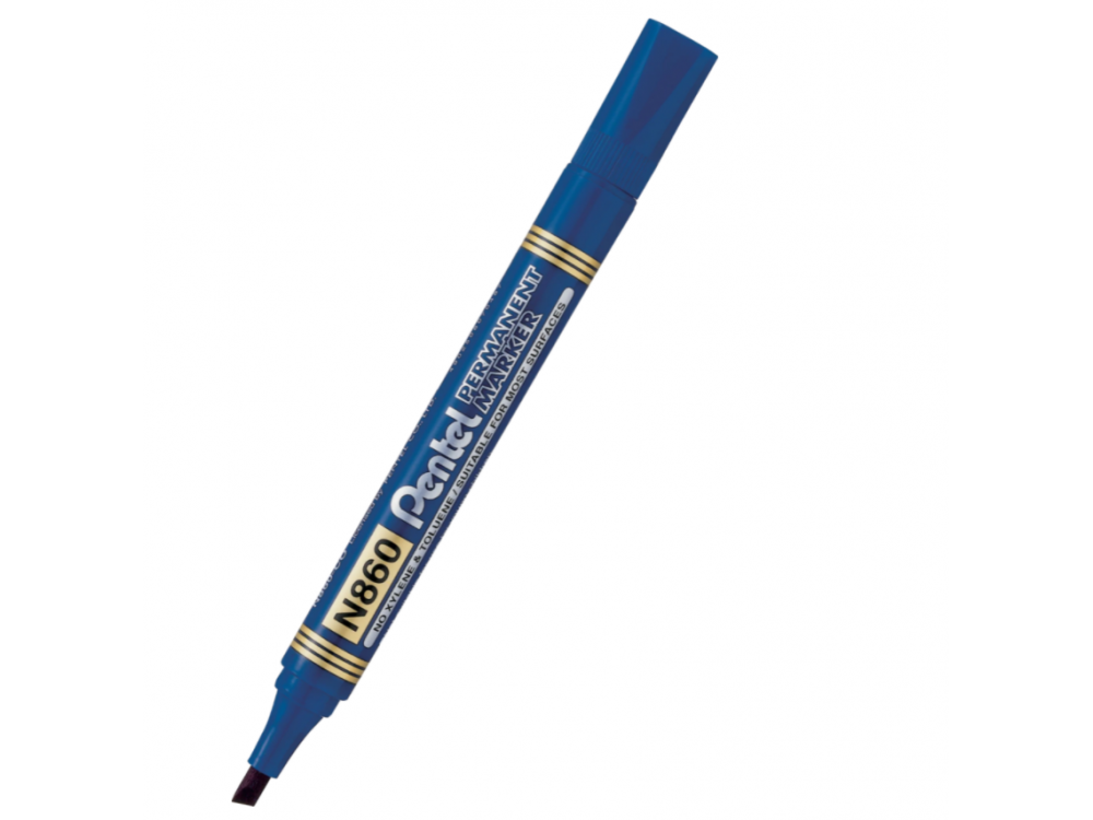 Permanent marker N860 - Pentel - blue, 4,5 mm