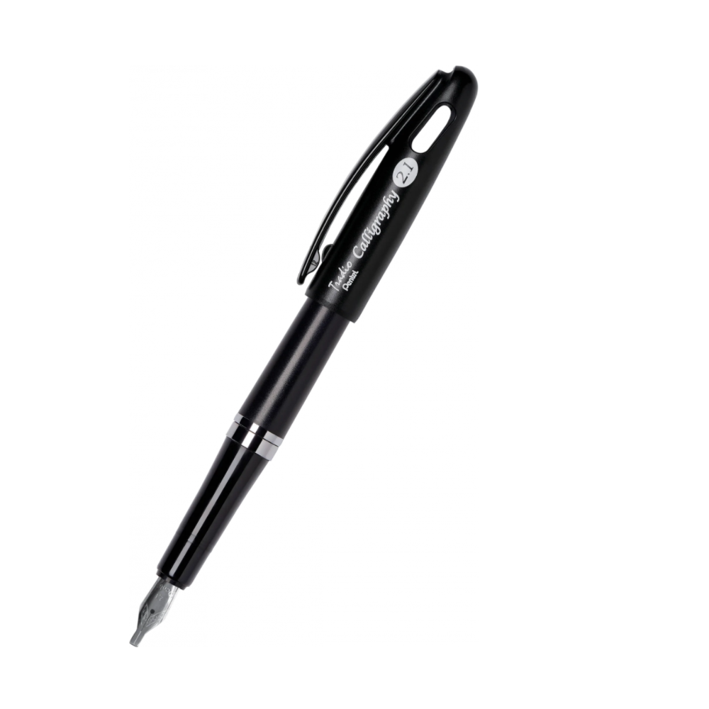 Calligraphy fountain pen Tradio - Pentel - black, 2,1 mm